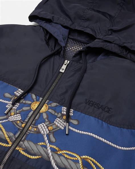 versace windbreaker women's|Versace nautical windbreaker.